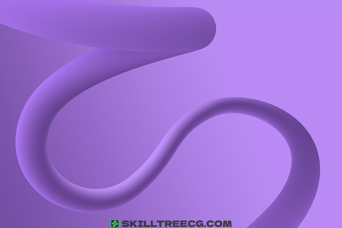 图片[2]-Twisted Flowing Shape 3D Backgrounds（478055）-技能树